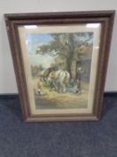 An Edwardian chromolithographic print,