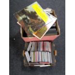 Two boxes of LP's and CD's,