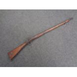 A 19th century percussion cap musket