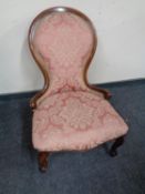 A reproduction Victorian style lady's chair