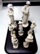 Seven Giuseppe Armani Florence figures in box