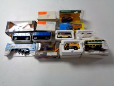 A tray of boxed and unboxed die cast vehicles, Corgi,