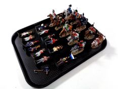 A tray containing a quantity of Del Prado military figures,