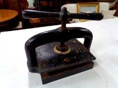 A 19th century book press