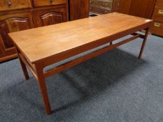 A mid 20th century Danish teak coffee table