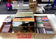 Two boxes of assorted vinyl LP's,