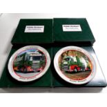 Six boxed Atlas Eddie Stobart collector's plates