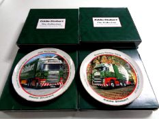 Six boxed Atlas Eddie Stobart collector's plates