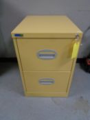 A Silverline two drawer filing cabinet