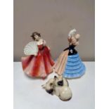 Two Royal Doulton figures Susan HN 2952 and First Waltz HN 2882,