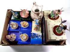 A box of ornaments, flower fairies by Cicely Mary Barker, Cherished teddies,