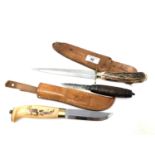 A vintage Swedish barrel knife by Joh Engstrom,