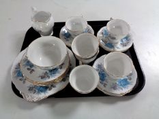 A tray containing 21 pieces of Royal Standard fine bone china