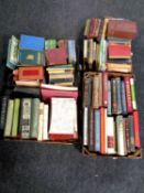 Four boxes containing a large quantity of antiquarian and later books including Folio Society