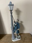 A Lladro figure of a lamp lighter No.