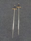 A pair of 20th century court swords by Wilkinson of London