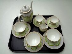 A tray containing 13 piece Tuscan fine English bone china tea set