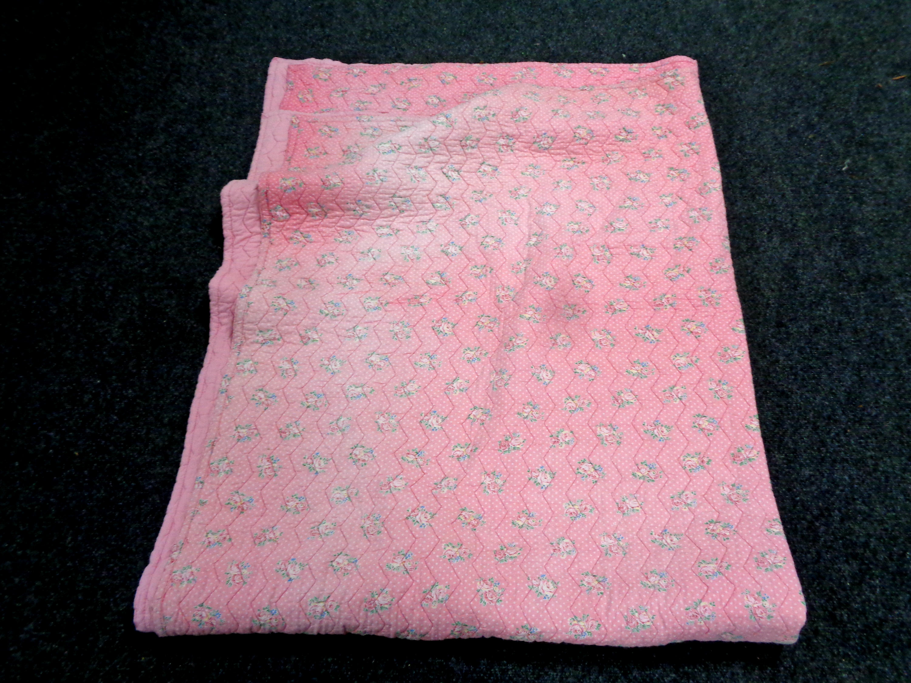 A pink Durham quilt