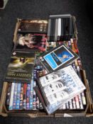 A box of DVDs - various