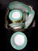 A box of Copeland Spode dinner ware