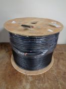 A spool of high grade copper audio/signal cable (black)