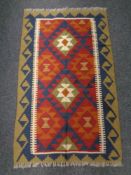 A Maimana kilim 122cm by 74cm