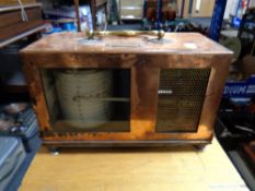 A copper cased vintage Seismograph by Short & Mason of London