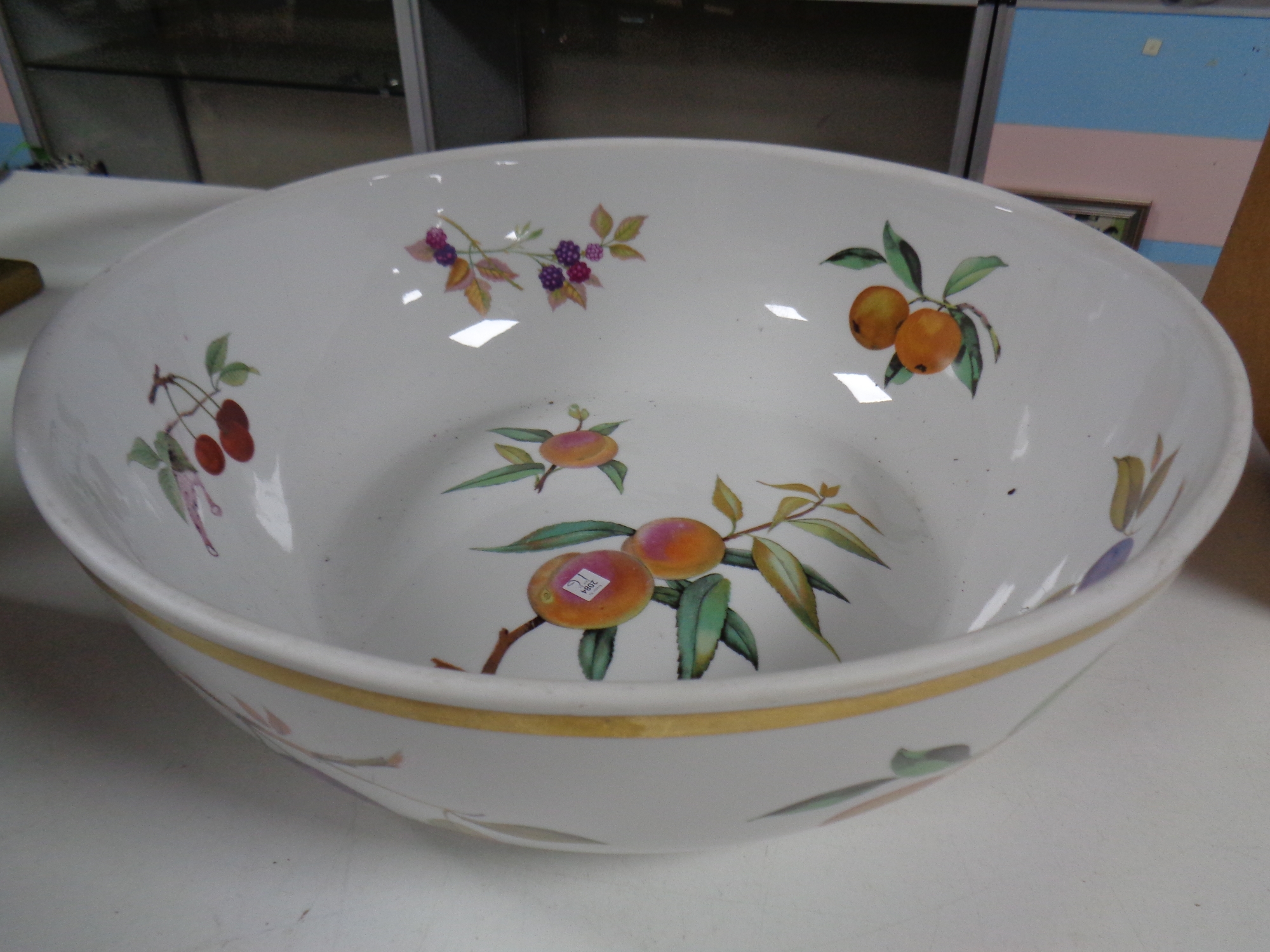 A large Royal Worcester Evesham bowl