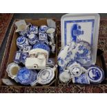 Two boxes containing a large quantity of Ringtons china