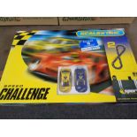 A boxed Scalextric speed challenge