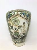 An antique Persian/Middle Eastern glazed pottery vase,