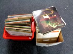 Two boxes of vinyl LP records - Scottish music,