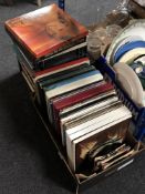 A large quantity of vinyl LP box sets and 45 singles