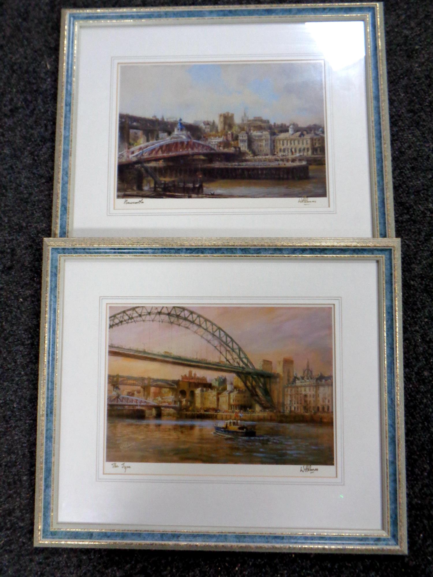 Two signed Walter Holmes prints;