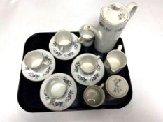 A tray of fifteen piece Myott coffee service