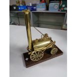 A brass model, Stephenson's Rocket,
