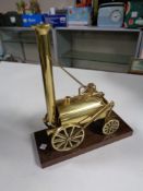 A brass model, Stephenson's Rocket,