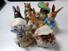 Seven Beswick Beatrix Potter figures,