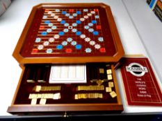 A Scrabble collector's edition,