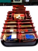 A tray containing 20 Matchbox models of yesteryear die cast vehicles (boxed)