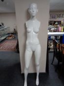 A part female shop mannequin