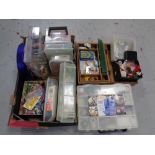 A large quantity of sewing threads and haberdashery items in cases