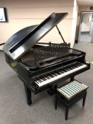A Steinway & Sons Model O Living Room Grand Piano, in an ebonised case, numbered 152349, circa 1911,