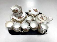 A tray of forty two piece Bell bone china tea service