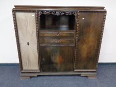 An early 20th century continental sideboard