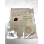 A scarce letter signed by Francois Marie, Marquis de Barthelemy, ambassador,