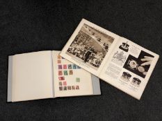 An Oxford Stamp Album contained an interesting collection of international stamps,