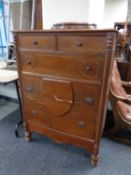 A colonial style four drawer chest