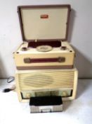A Vidor Lady Anne cased transistor radio together with a further Echo radio and a Midget personal