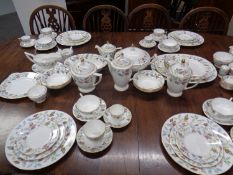 Approximately 93 pieces of Minton Cherrydown tea and dinner bone china